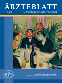 Titelbild der aktuellen Ausgabe des Ärzteblattes Mecklenburg-Vorpommern