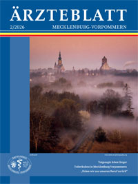 Titelbild der aktuellen Ausgabe des Ärzteblattes Mecklenburg-Vorpommern