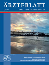 Titelbild der aktuellen Ausgabe des Ärzteblattes Mecklenburg-Vorpommern