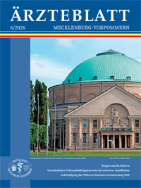 Titelbild der aktuellen Ausgabe des Ärzteblattes Mecklenburg-Vorpommern