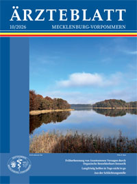 Titelbild der aktuellen Ausgabe des Ärzteblattes Mecklenburg-Vorpommern